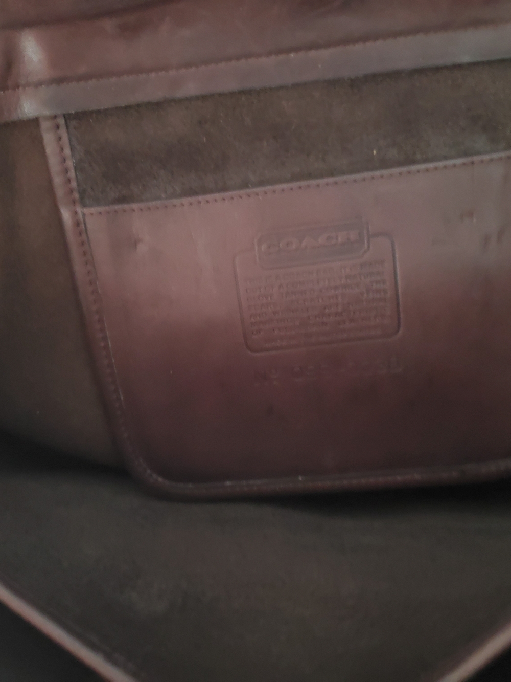 Vintage Coach USA Brown Leather Briefcase 059-0038 Turnlock Work Bag Classic - Picture 8 of 10